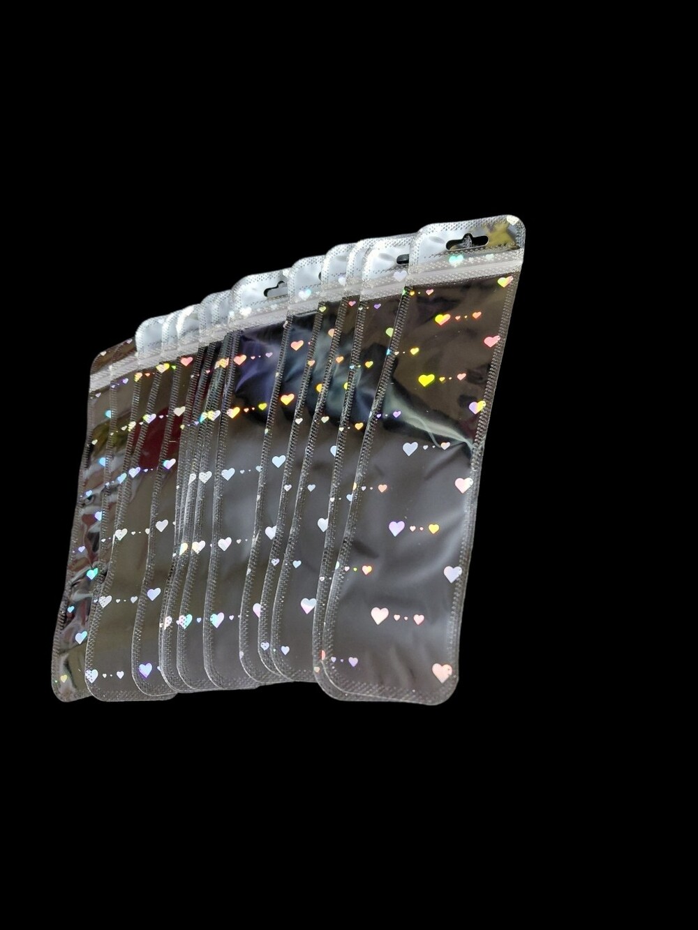 15ct. Holographic Transparent Resealable Jewelry/Pen Plastic Bags ✨️PRICE FIRM✨ - Picture 3 of 5